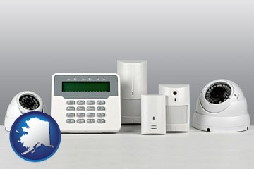 home alarm system - with Alaska icon