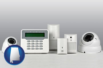 home alarm system - with Alabama icon