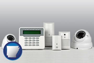 home alarm system - with Arkansas icon