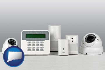 home alarm system - with Connecticut icon