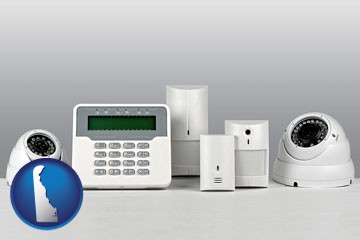 home alarm system - with Delaware icon