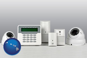 home alarm system - with Hawaii icon