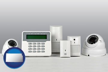 home alarm system - with Kansas icon