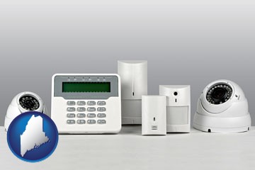 home alarm system - with Maine icon