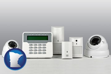 home alarm system - with Minnesota icon