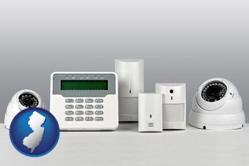 home alarm system - with New Jersey icon