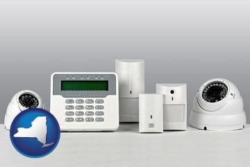 home alarm system - with New York icon
