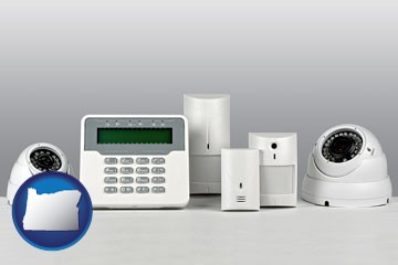 home alarm system - with Oregon icon