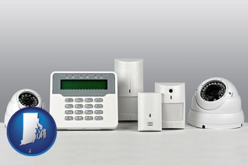 home alarm system - with Rhode Island icon