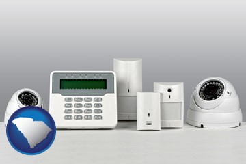 home alarm system - with South Carolina icon