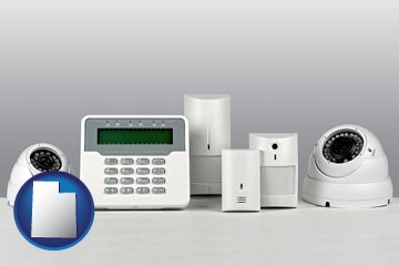 home alarm system - with Utah icon